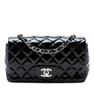 Pre-Loved Chanel Mini Rectangular Classic Patent Single Flap